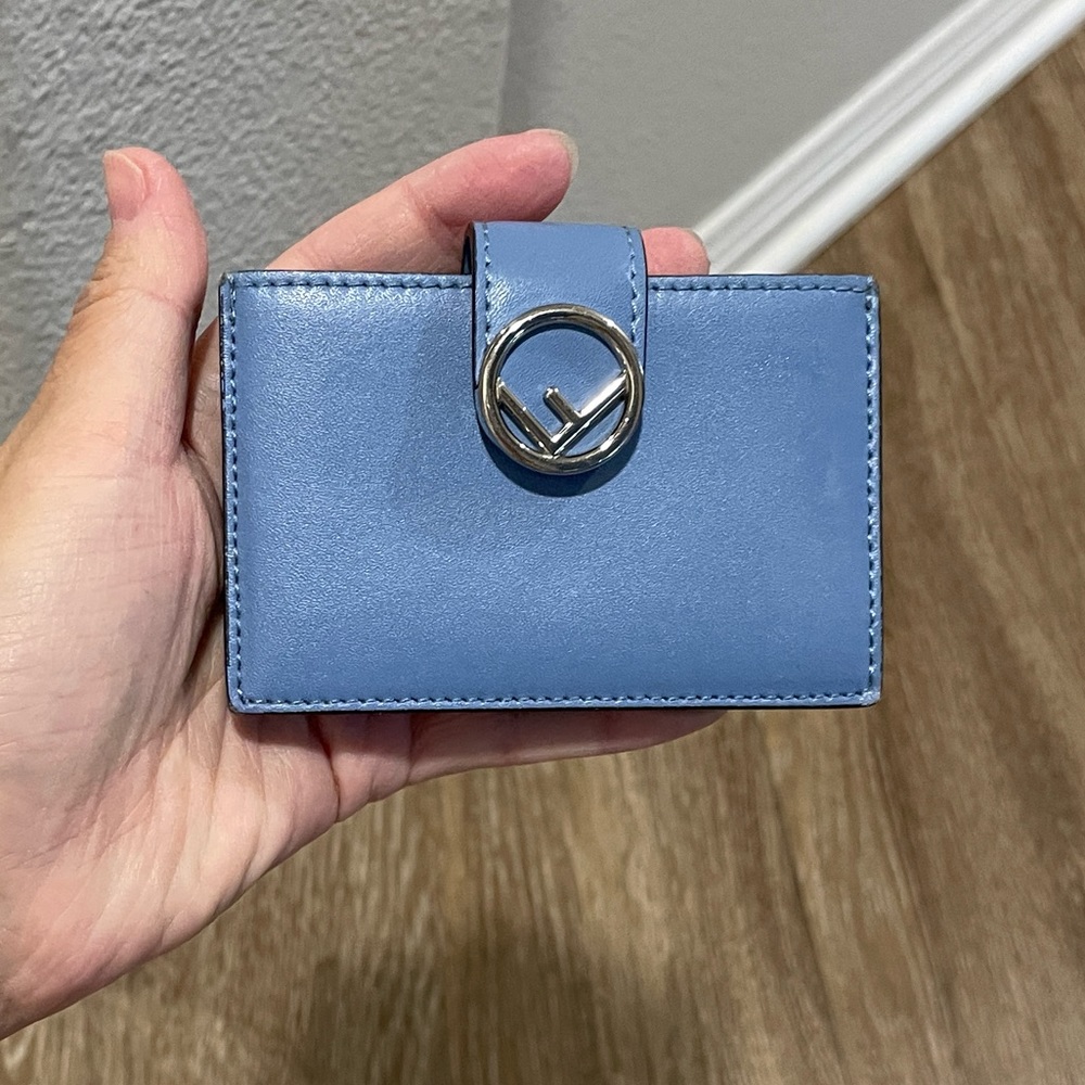 Fendi cardholder dusty blue